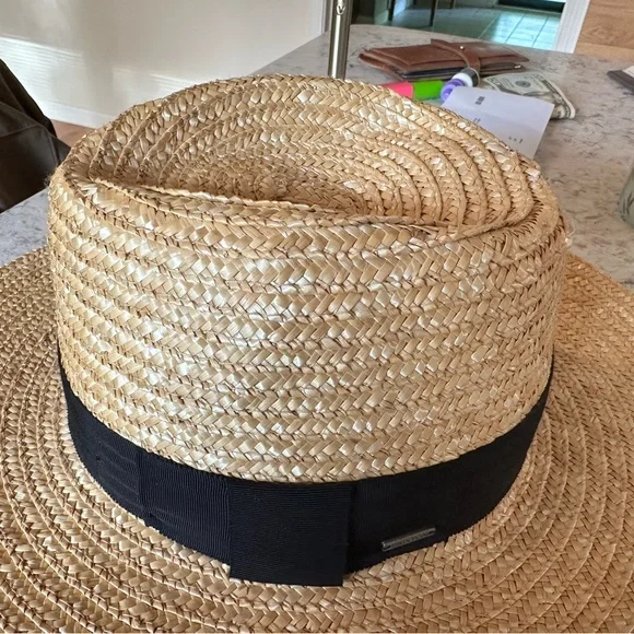 Brixton Joanna Honey Straw Hat with Black Band - Picture 5 of 9
